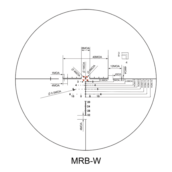 TORERO 1-6×24 MOA RW1T-MOA Brązowa/fde