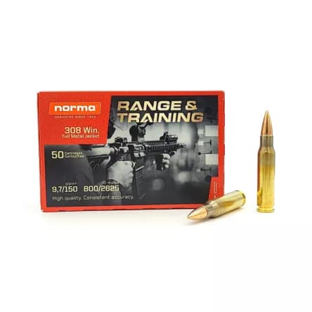 308 Win NORMA Range & Training FMJ 9,7g/150gr (50szt)